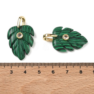 Synthetic Malachite Pendants GG-CBA105B-01B-G-1