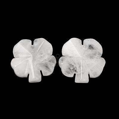 Natural Quartz Crystal Carved Clover Display Decorration GG-CBA6D08-D10-1