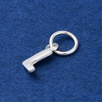 925 Sterling Silver Letter Charms STER-C012-01S-L-1
