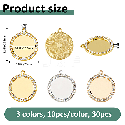 Alloy Pendant Cabochon Settings FIND-FH0017-17B-1
