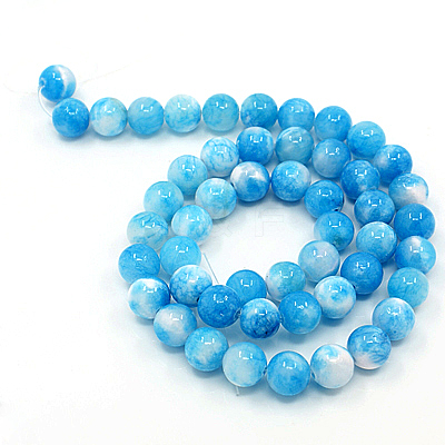 Natural Persian Jade Beads Strands G-D434-8mm-15-1