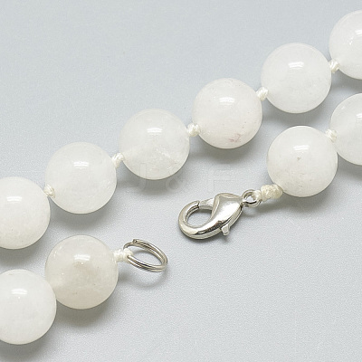 Natural Quartz Crystal Beaded Necklaces NJEW-S405-07-1