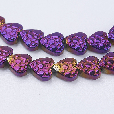 Electroplate Non-magnetic Synthetic Hematite Beads Strands G-J380-6mm-A02-1