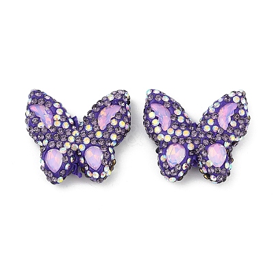 Handmade Polymer Clay Rhinestone Beads CLAY-NH0001-11C-1