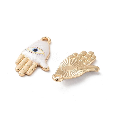 Rack Plating Alloy Enamel Pendants FIND-C050-07A-G-1