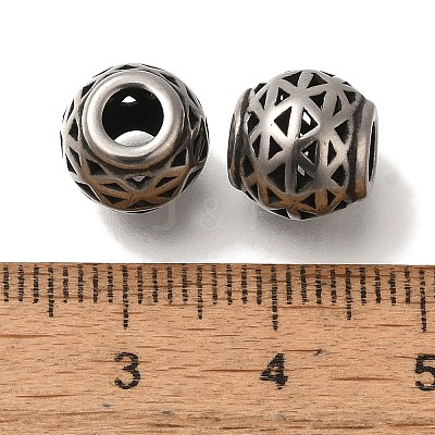 304 Stainless Steel European Beads STAS-D191-05Q-AS-1