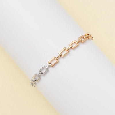 Brass Chain Bracelets BJEW-JB13028-1
