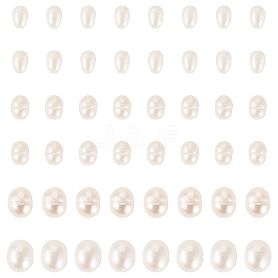 75Pcs 4 Styles Natural Cultured Freshwater Pearl Beads PEAR-TA0001-21-1
