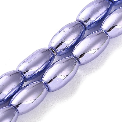 Electroplated Synthetic Non-magnetic Hematite Beads Strands G-C248-J01-6x12mm-1