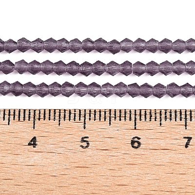 Imitate Austrian Crystal Frosted Glass Beads Strands EGLA-A039-T4mm-MD04-1