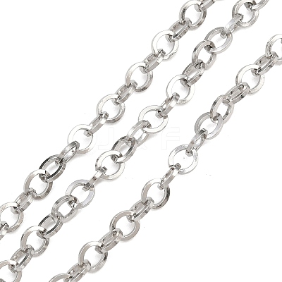 304 Stainless Steel Oval Link Chains CHS-G044-02P-1