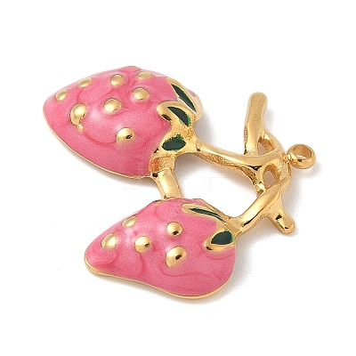 304 Stainless Steel Enamel Pendants STAS-U057-17G-01A-1