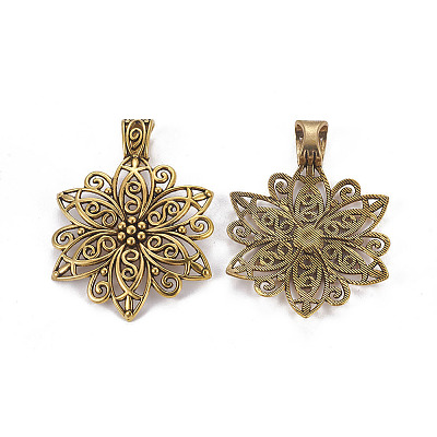 Tibetan Style Alloy Focal Pendants LS-GLF9727Y-NF-1