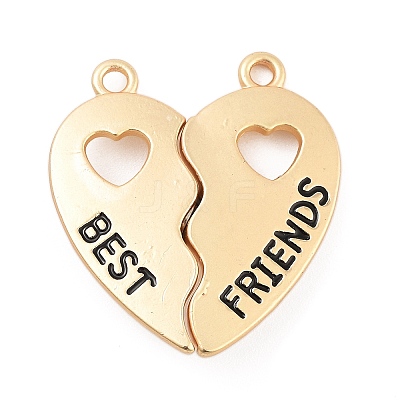Alloy Enamel Split Pendants ENAM-P255-01G-1