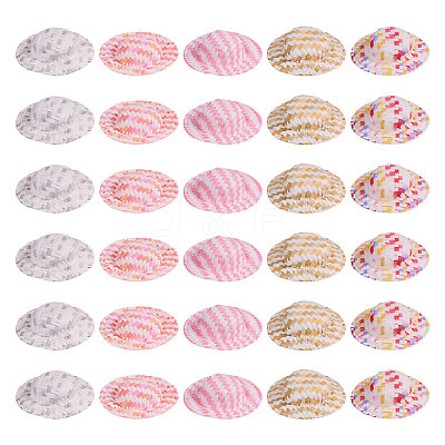 30Pcs 5 Colors Mini Straw Hat for Doll Decorative Accessories DIY-BC0014-20-1