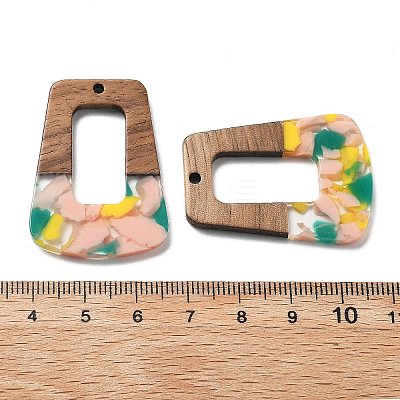 Resin and Walnut Pendants FIND-R051-02H-1