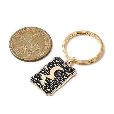 10Pcs Alloy Enamel Keychains KEYC-JKC01375-1