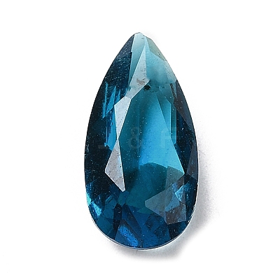 Pointed Back Glass Rhinestone Cabochons GLAA-B012-32E-1