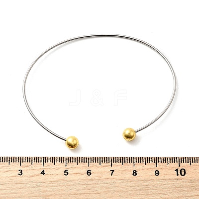 1.2MM 201 Stainless Steel Cuff Bangle Making BJEW-Z144-01GP-01-1