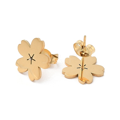 304 Stainless Steel Stud Earrings EJEW-K285-05G-1
