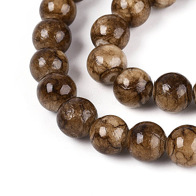 Natural Persian Jade Beads Strands X-G-A255-A02-04E-1