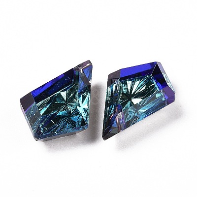 Embossed Glass Rhinestone Pendants GLAA-J101-01B-001BB-1
