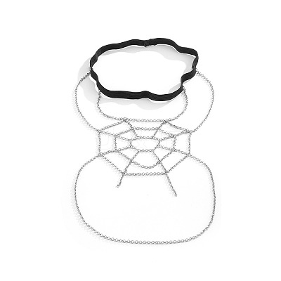 Halloween Iron Elastic Spider Web Leg Chains WGFAAE0-01-1