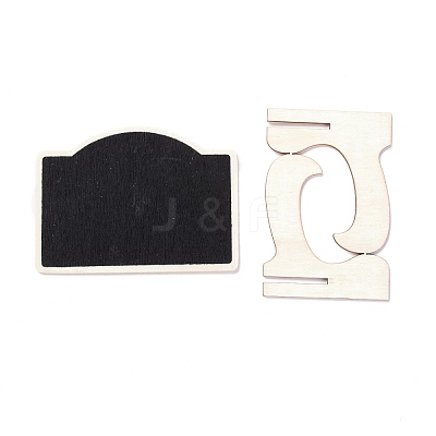 Arch Wooden Mini Chalkboard Signs AJEW-M035-07-1