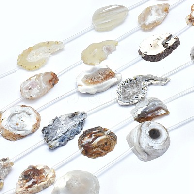Natural Agate Beads Strands G-I213-15-1