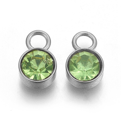 Glass Rhinestone Charms STAS-F189-P02-1