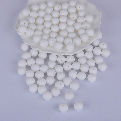 Round Silicone Focal Beads SI-JX0046A-29-1