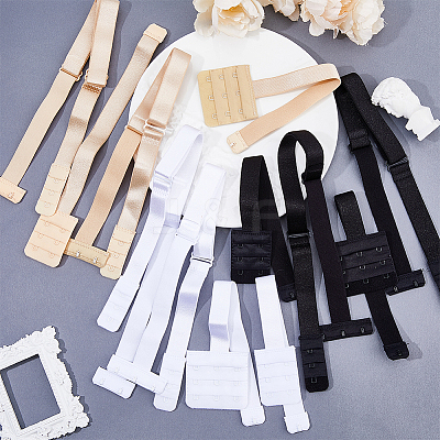6 Sets 6 Style Nylon Womens Low Back Bra Converter DIY-FH0006-51-1