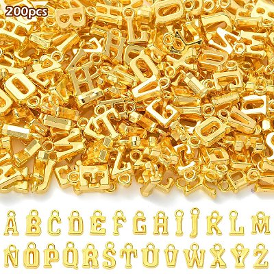 200Pcs Electroplated Plastic Charms KY-YW0002-35G-1