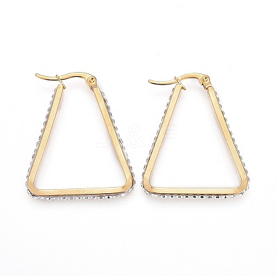 304 Stainless Steel Hoop Earrings EJEW-F188-04G-1