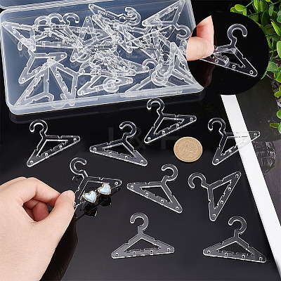 30Pcs Transparent Acrylic Earring Display Accessories EDIS-PH0001-37-1
