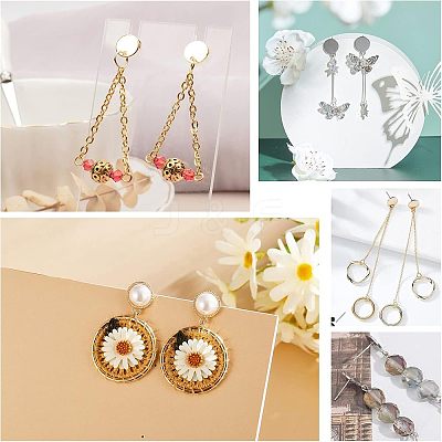 304 Stainless Steel Stud Earring Findings STAS-UN0021-21-1