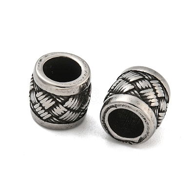 Column 304 Stainless Steel European Beads LS-STAS-E214-10AS-07-1