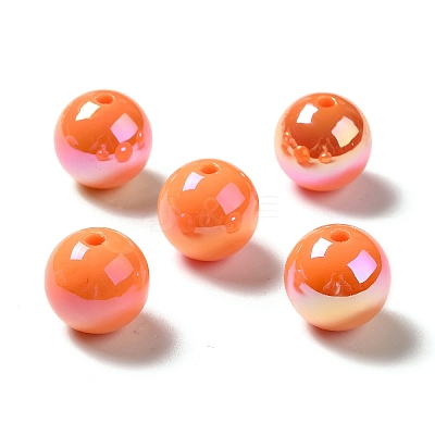 UV Plating Rainbow Iridescent Acrylic Beads LS-X-PACR-D070-01L-1