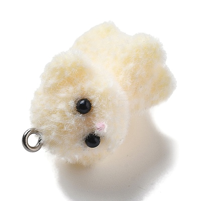 Resin Pendants RESI-Q007-06B-1