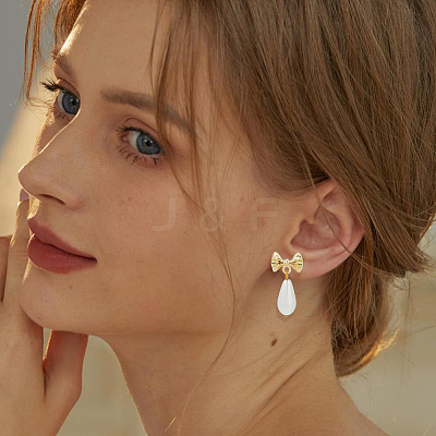 60Pcs Bowknot Alloy Stud Earring Findings FIND-BBC0004-63B-1