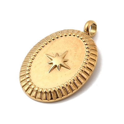 304 Stainless Steel Pendants STAS-B094-34G-1