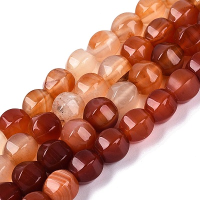 Natural Red Agate Beads Strands G-Q608-08A-04-1