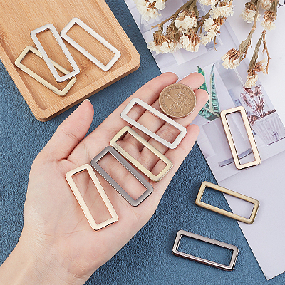 8Pcs 4 Color Zinc Alloy Ring FIND-PH0002-46-1