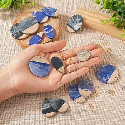 DIY Geometric Dangle Earring Making Kit DIY-TA0004-37-1