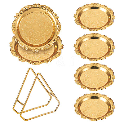 6Pcs Iron Tray AJEW-MB0001-17-1
