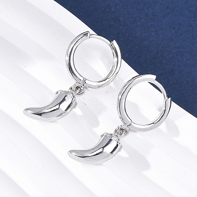 Chili Brass Hoop Earrings EJEW-Q015-17P-1