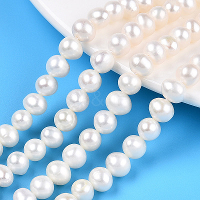 Natural Cultured Freshwater Pearl Beads Strands PEAR-N013-06R-1