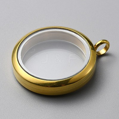 304 Stainless Steel Locket Pendants FIND-WH0032-58C-G-1