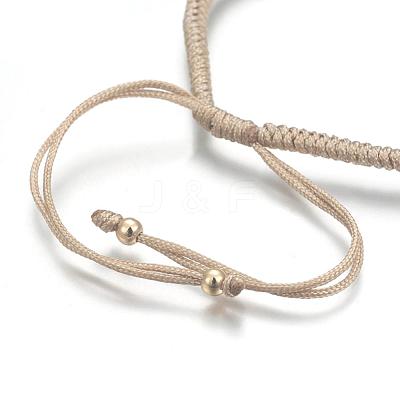 Nylon Cord Braided Bead Bracelets Making BJEW-F360-F12-1
