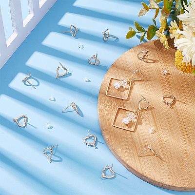 Brass Stud Earring Findings FIND-BC0003-69-1